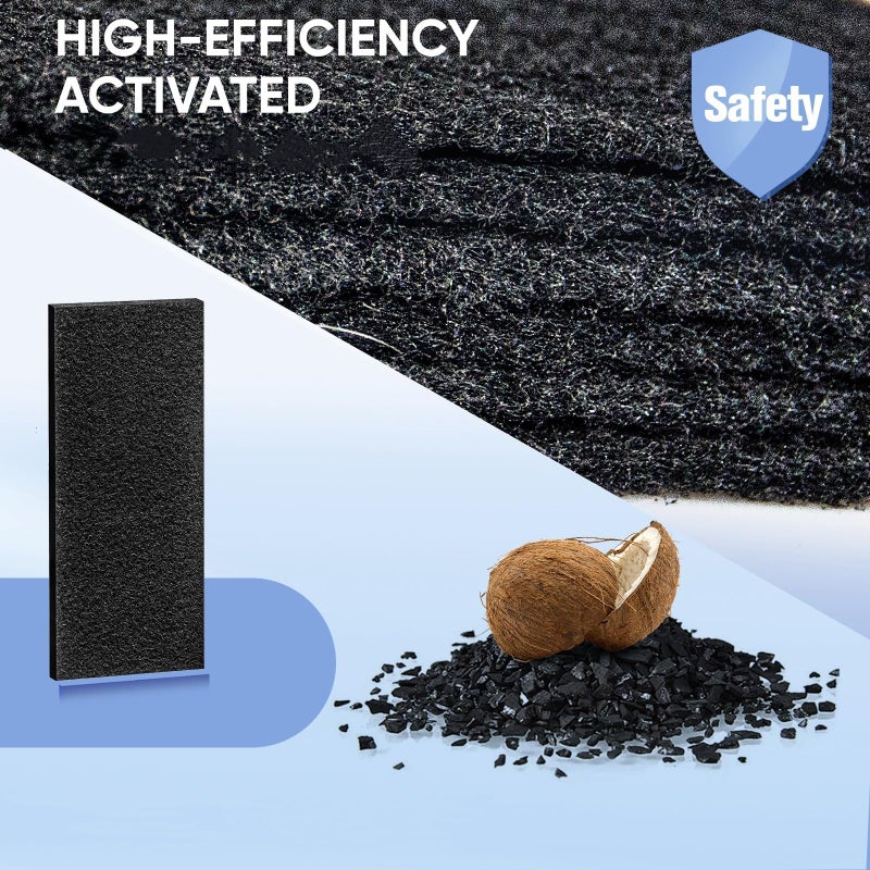 LBLVBNEWD Aer1 Filter Replacement for Holmes AER1 Air Purifiers, 4 True Air Filters + 8 Carbon Booster Filters for Replacement Parts # HAPF300AH-U4R, HAP242-NUC - Image 5